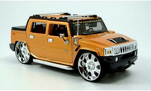 Hummer H2 SUT 1/18 Maisto concept orange tuningcar playerz modellautos