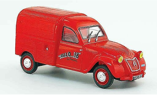 Citroen 2CV pompiers 1/43 Norev az dijon pompier frankreich 1955 modellautos