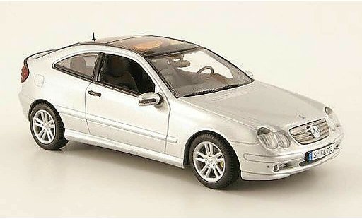 Mercedes Classe C Coupe 1/43 Minichamps Sport (CL203) grau 2000 modellautos