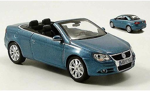 Volkswagen Eos Base 1/43 Norev cabrio blau avec hardtop modellautos