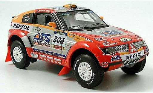 Mitsubishi Pajero Evolution 1/43 Solido No.306 Repsol Peterhansel / Cottret Rally Dakar 2005 modellautos