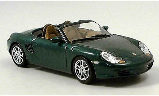 Porsche Boxster Base 1/43 Minichamps gr&Atilde;&frac14;n 2002 modellautos