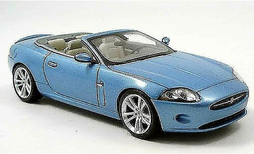 Jaguar XK Cabriolet 1/43 Minichamps Cabrio blau 2005 modellautos