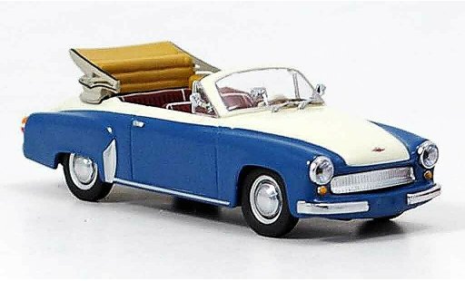 Wartburg 312 Cabrio 1/43 Minichamps A blau weiss 1958 modellautos