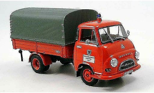 Hanomag Kurier Pritsche 1/43 Minichamps pompier Dortmund modellautos