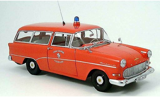 Opel Rekord P1 1/18 Minichamps caravan pompier neuenkirchen modellautos