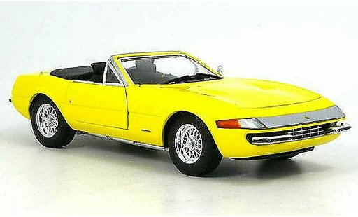 Ferrari 365 GTS/4 1/18 Hot Wheels daytona gelb modellautos