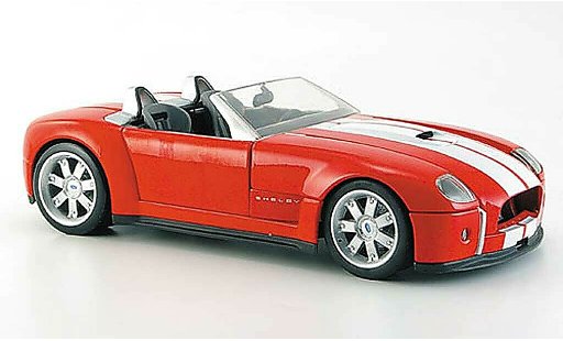 Shelby Cobra Concept 1/18 Hot Wheels rot avec bandes weisss modellautos