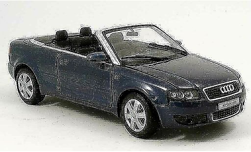 Audi A4 cabriolet 1/18 Welly blau 2002 modellautos