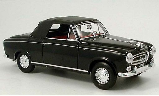 Peugeot 403 Cabriolet 1/18 Welly Cabrio schwarz 1957 avec capote modellautos