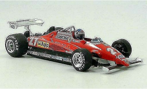 Ferrari 126 C2 1/43 Brumm No.27 Tambay GP Monza mit Pilot modellautos
