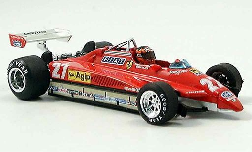 Ferrari 126 C 1/43 Brumm C2 no.27 g.villeneuve san marino avec pilot modellautos