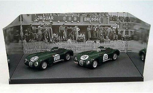 Jaguar C-Type 1953 1/43 Brumm 2er-Set: No.18 & No.20 Siegerfahrzeuge 24h Le Mans & modellautos