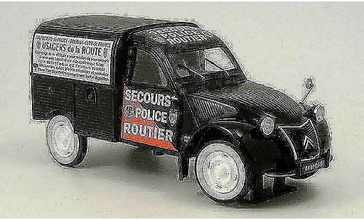 Citroen 2CV police 1/43 Norev Boite Secours routier (F) modellautos