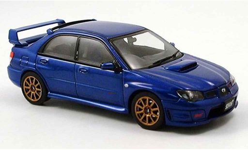 Subaru Impreza WRX 1/43 Autoart STI blau 2006 modellautos