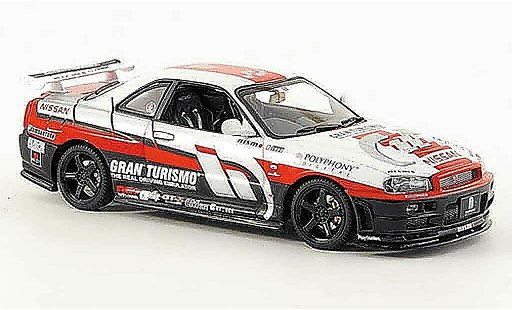 Nissan Skyline R34 1/43 Autoart Gran Turismo 2002 modellautos