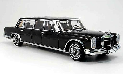 Mercedes 600 Pullman 1/18 Autoart lwb gardinen in heckscheibe etc. modellautos
