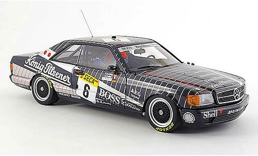 Mercedes 500 Coupe 1/18 Autoart (w126) amg no.6 24h spa 1989 modellautos
