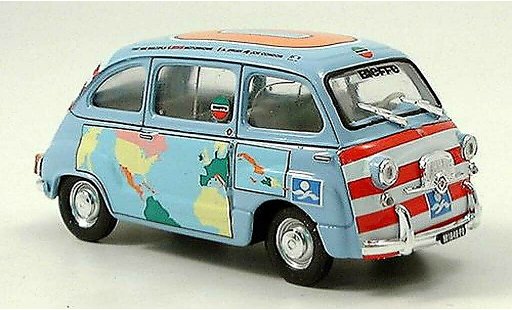 Fiat 600 Multipla 1/43 Brumm D Graziano Rossi Motorhome 1960 modellautos