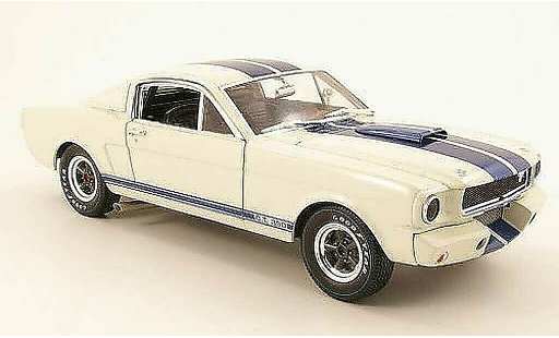Shelby GT 350 1966 1/18 Shelby Collectibles r weiss/blau modellautos