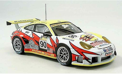 Porsche 911 GT3 RSR 1/43 Ebbro No.90 White Lightning Le Mans 2005 modellautos