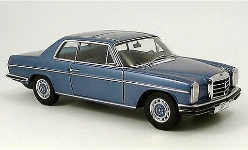 Mercedes 280 1968 1/18 Autoart c strichachter coupe blau modellautos