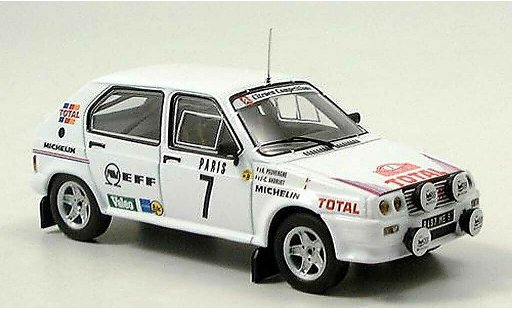 Citroen Visa course 1/43 IXO 1000 No.7 Rallye Monte Carlo 1985 Andruet/Peuvergne modellautos
