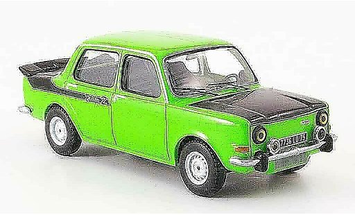 Simca 1000 Rallye 2 1/43 IXO 2 gr&Atilde;&frac14;n/schwarz 1977 modellautos