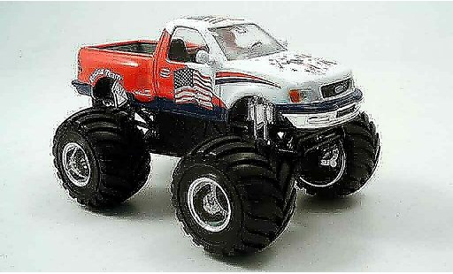 Ford F-150 Pickup 1/43 Yat Ming F 150 Monster Truck weiss rot 1997 modellautos