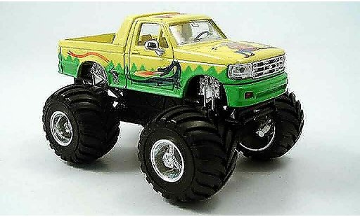Ford F-150 Pickup 1/43 Yat Ming F 150 Monster Truck gelb gr&Atilde;&frac14;n 1995 modellautos
