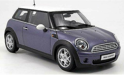 Mini Cooper D 1/18 Kyosho blau/weiss modellautos