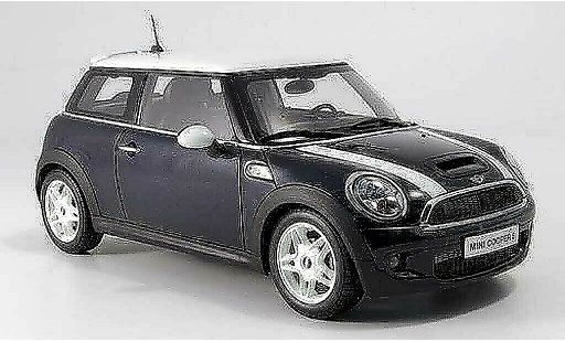 Mini Cooper S 1/18 Kyosho new schwarz avec weiss bandes modellautos