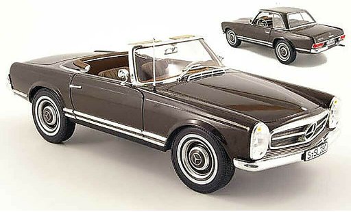 Mercedes 230 Base 1/18 Norev sl (w 113) braun modellautos