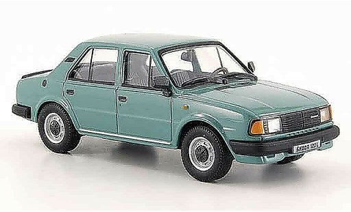 Skoda 120 Base 1/43 Abrex l grau gr&Atilde;&frac14;n 1986 modellautos