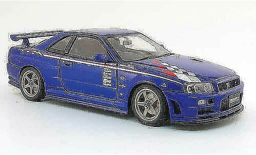 Nissan Skyline R34 1/18 Autoart gt-r nismo sports resetting blau modellautos
