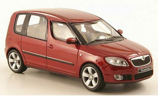 Skoda Roomster Base 1/43 Abrex rot 2006 modellautos