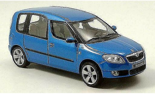 Skoda Roomster Base 1/43 Abrex blau 2006 modellautos