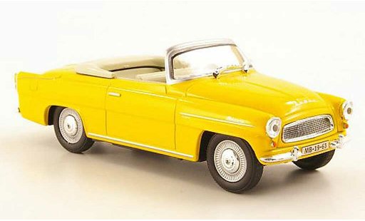 Skoda Felicia Roadster 1/43 Abrex orange-gelb modellautos