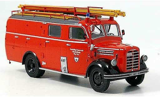 Borgward B 2500 pompiers 1/43 Schuco F 8 pompier Heuchelheim modellautos