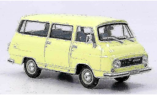 Skoda 1203 Kastenwagen 1/43 Abrex lieferwagen gelb modellautos