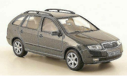 Skoda Fabia Base 1/43 Abrex graugr&Atilde;&frac14;n modellautos