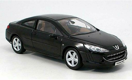 Peugeot 407 coupe 1/18 Norev schwarz 2005 modellautos