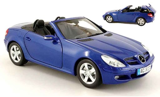 Mercedes Classe SLK Base 1/18 Minichamps (r 171) blau 2004 modellautos