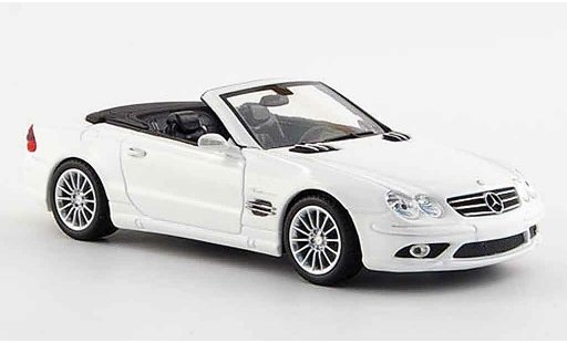 Mercedes Classe SL AMG 1/43 Minichamps SL 55 weiss offen 2007 modellautos