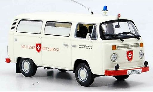 Volkswagen Combi Base 1/43 Minichamps t2 bus malteser hilfsdienst modellautos