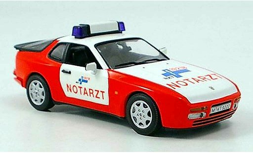Porsche 944 1989 1/43 Minichamps S2 Notarzt - MKT Munchen modellautos