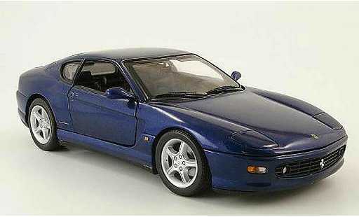 Ferrari 456 GT 1/18 Hot Wheels m blau modellautos