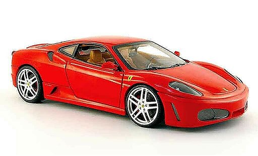 Ferrari F430 Coupe 1/18 Hot Wheels rot avec interieur beige modellautos