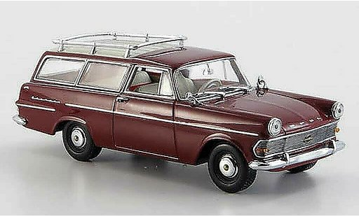 Opel Rekord P2 1/43 Minichamps Caravan rot 1960 modellautos