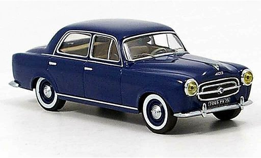 Peugeot 403 Berline 1/43 IXO Limousine blau 1956 modellautos